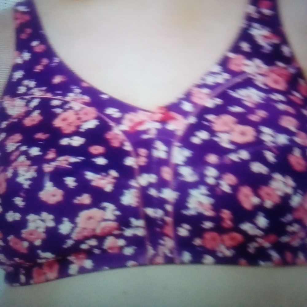 𝅺COMFORT Choice purple floral bra 42dd